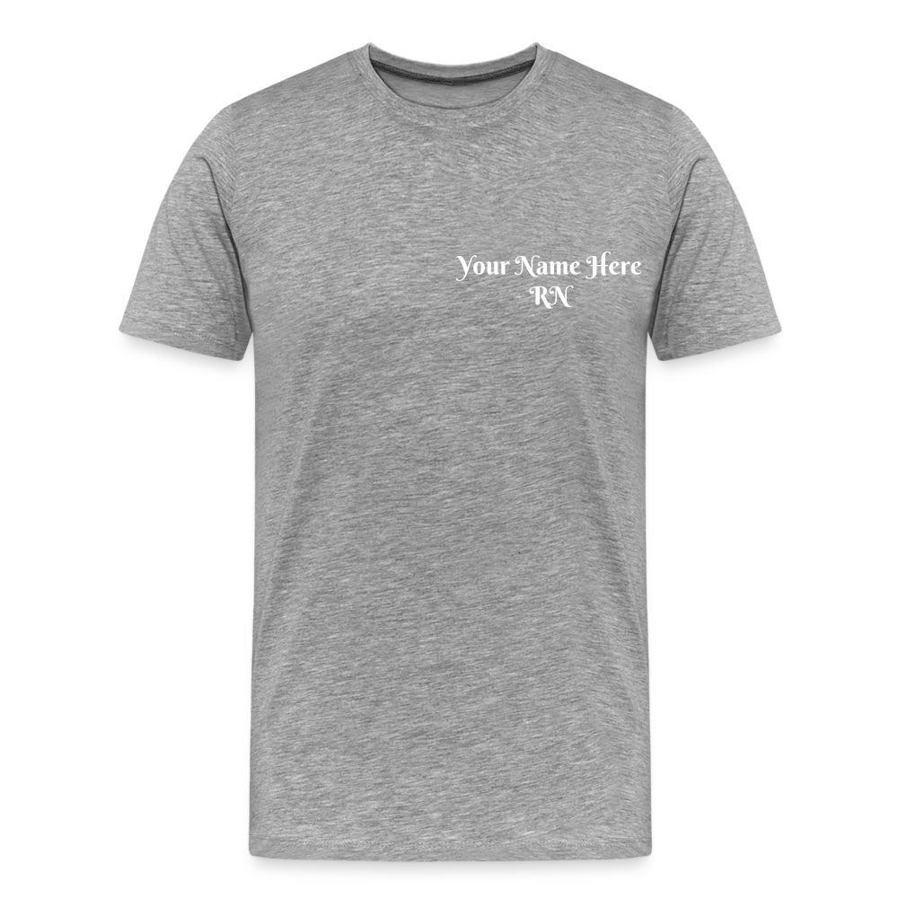 RN Call Light T-Shirt Customizable - heather gray