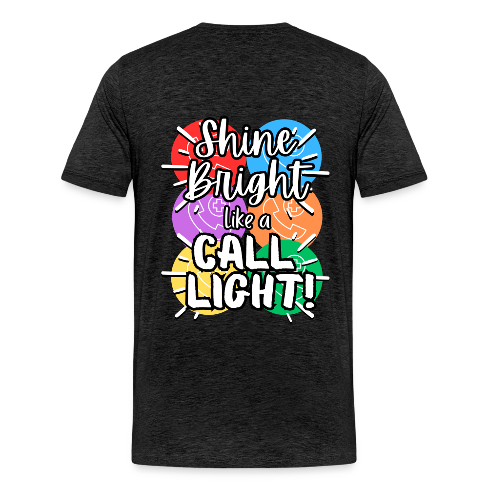 RN Call Light T-Shirt Customizable - charcoal grey