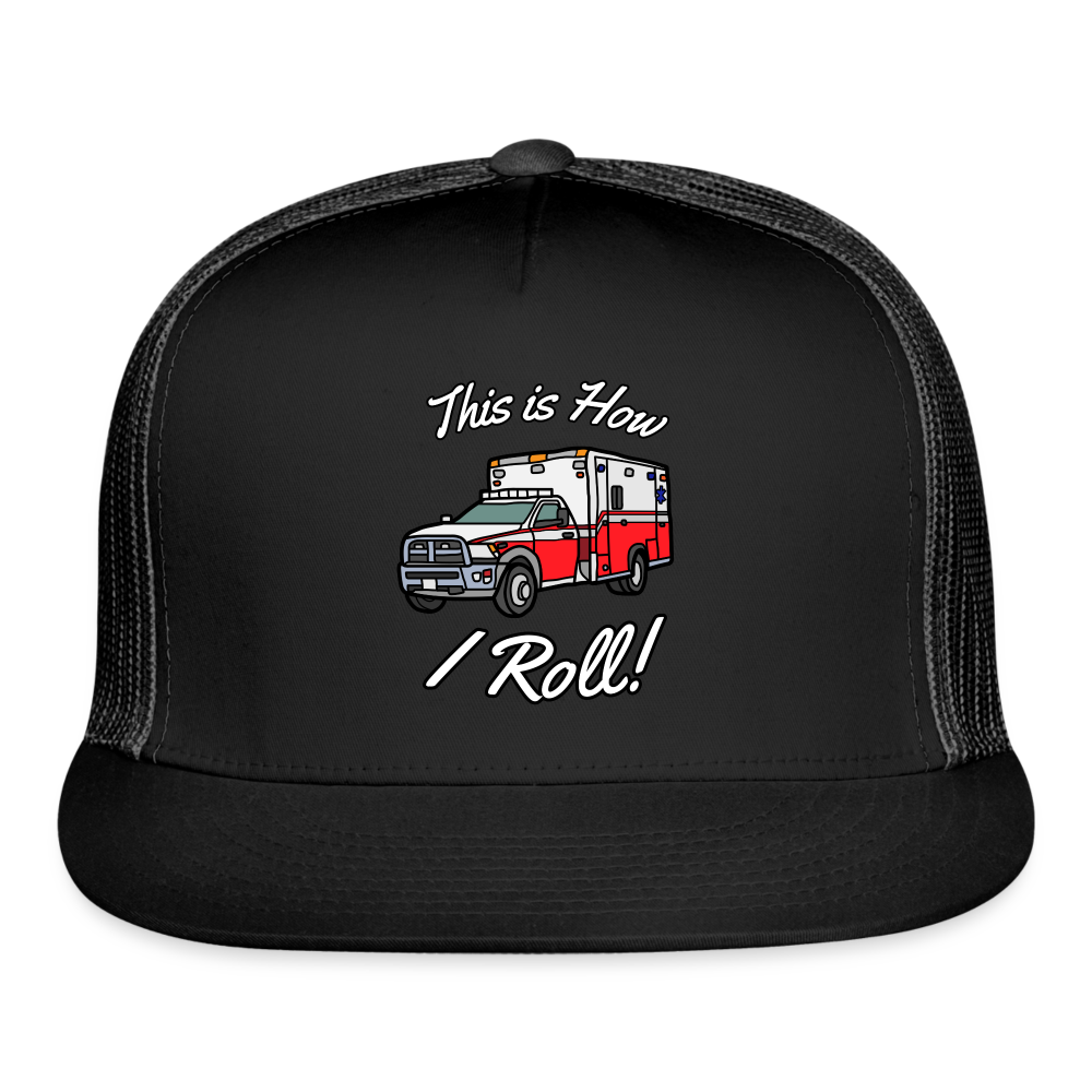 EMS How I Roll Trucker Cap - black/black