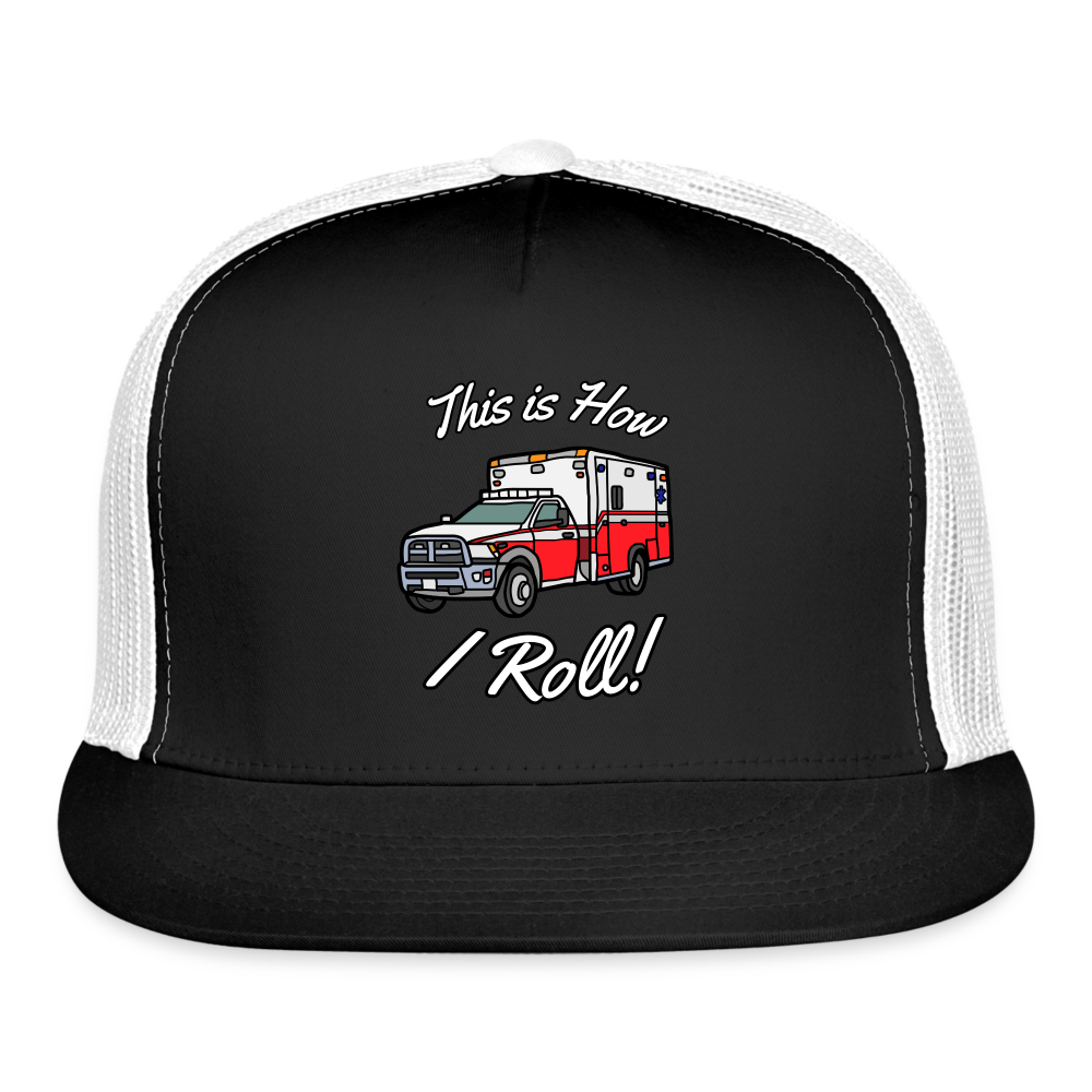 EMS How I Roll Trucker Cap - black/white