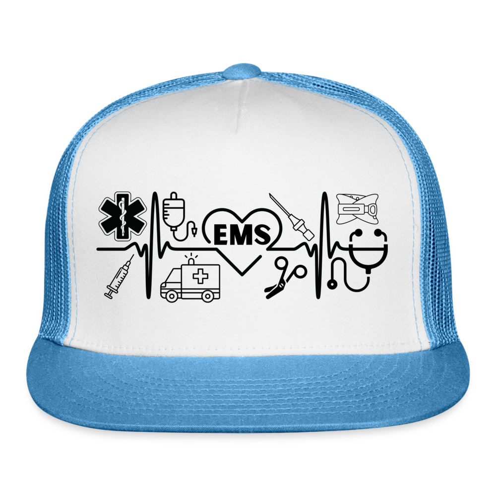 EMS Banner Trucker Cap - white/blue