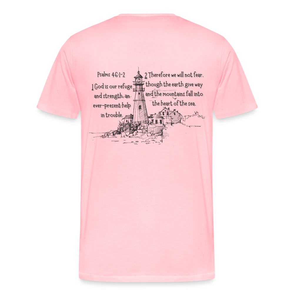 Psalms 46:1-2 T-Shirt - pink
