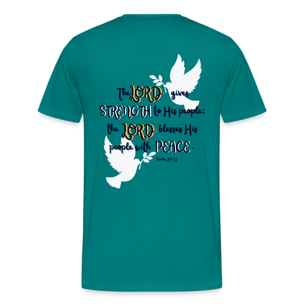 Psalm 29:11 T-Shirt - teal