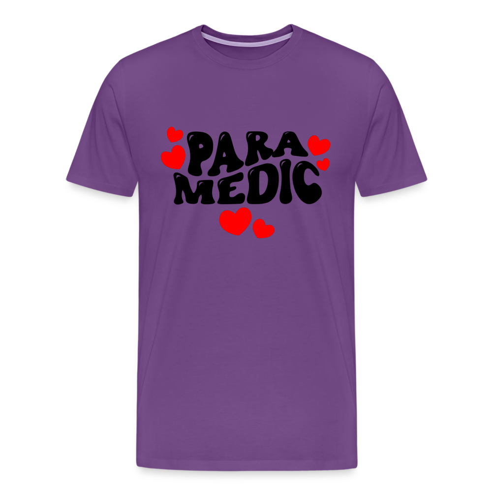 Paramedic Hearts T-Shirt - purple