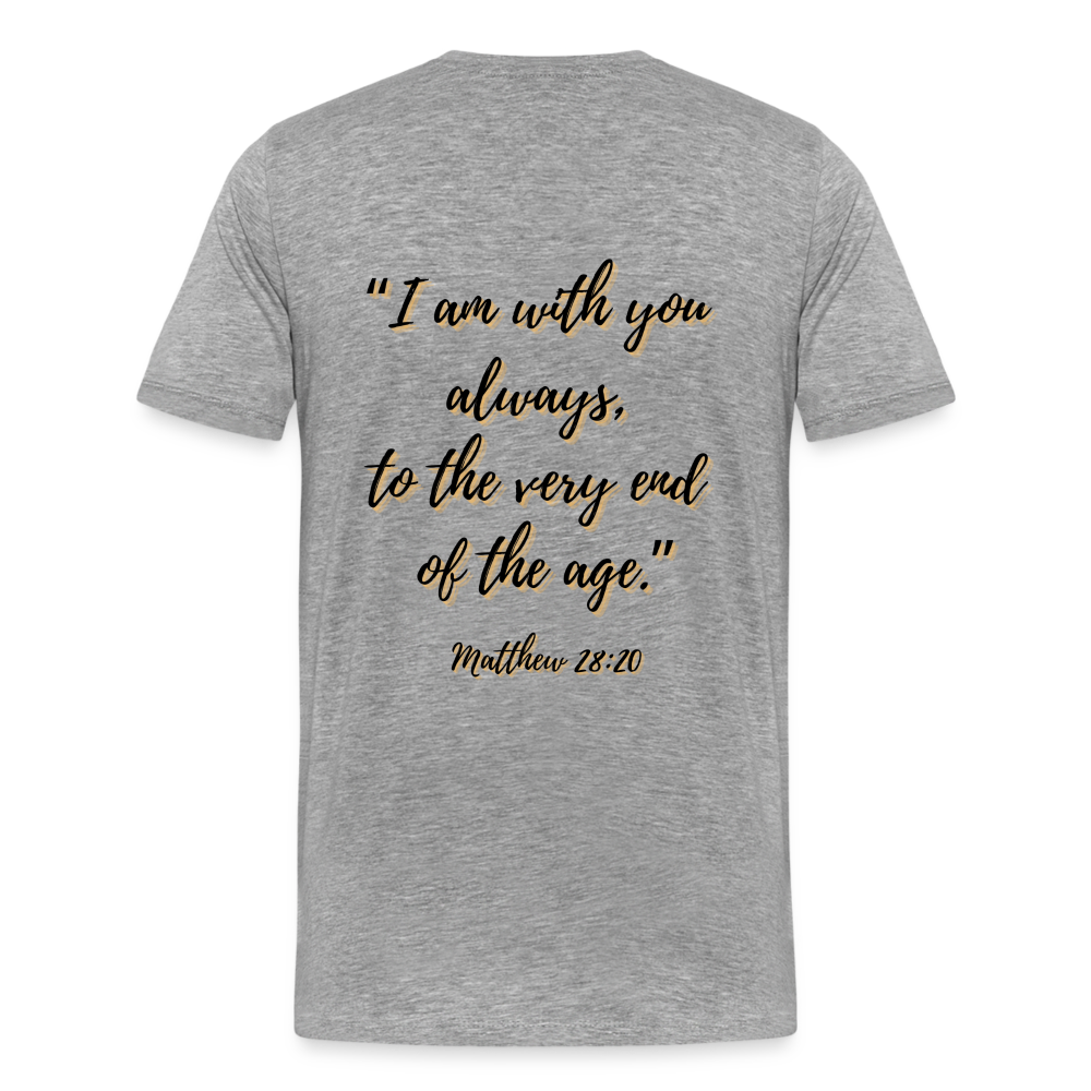 Matt 28:20 T-Shirt - heather gray