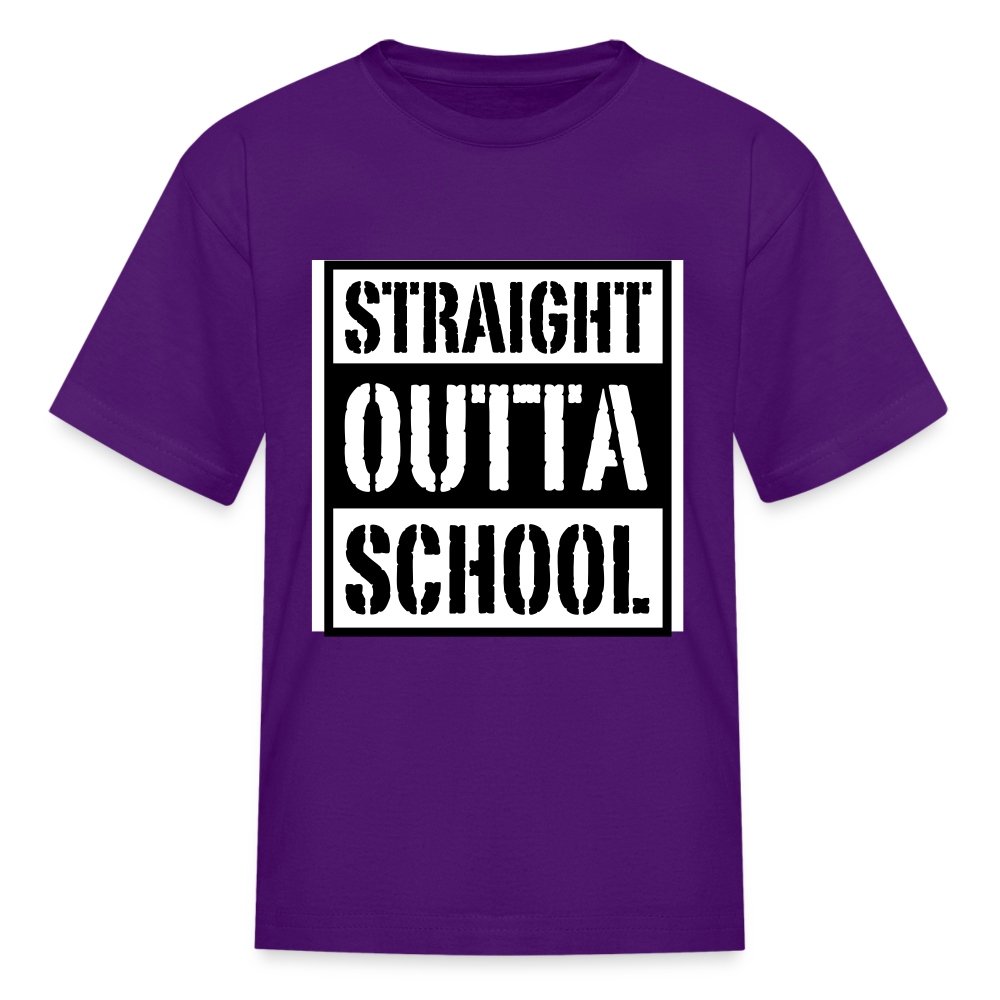Straight outta school Kids' T-Shirt - purple