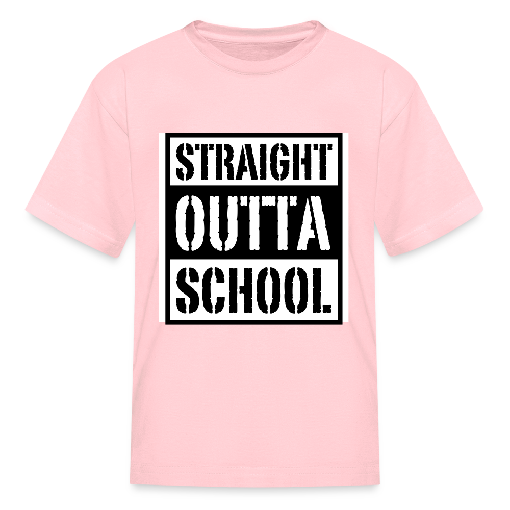 Straight outta school Kids' T-Shirt - pink
