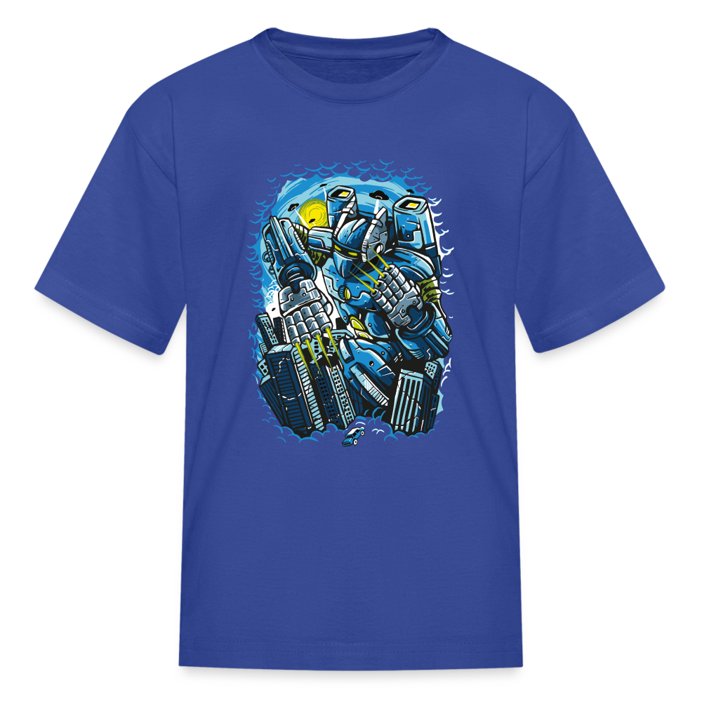 Giant Robot Kids' T-Shirt - royal blue