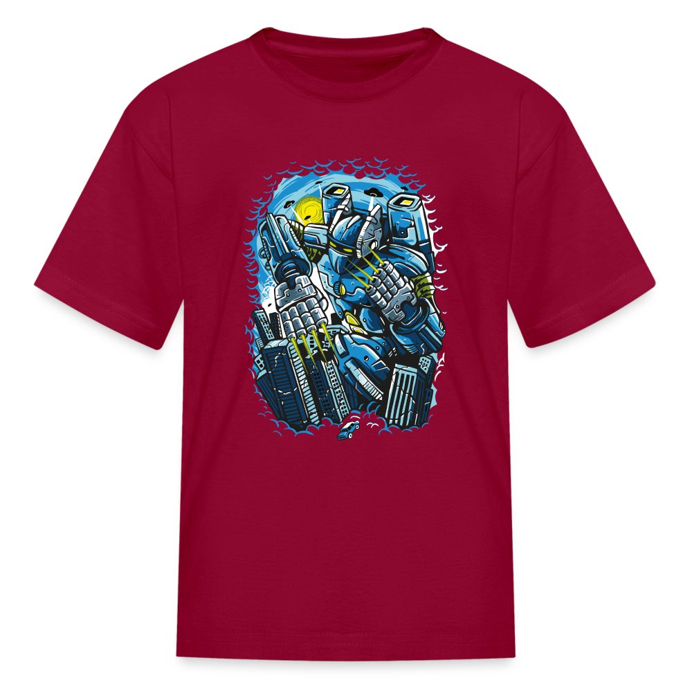 Giant Robot Kids' T-Shirt - dark red