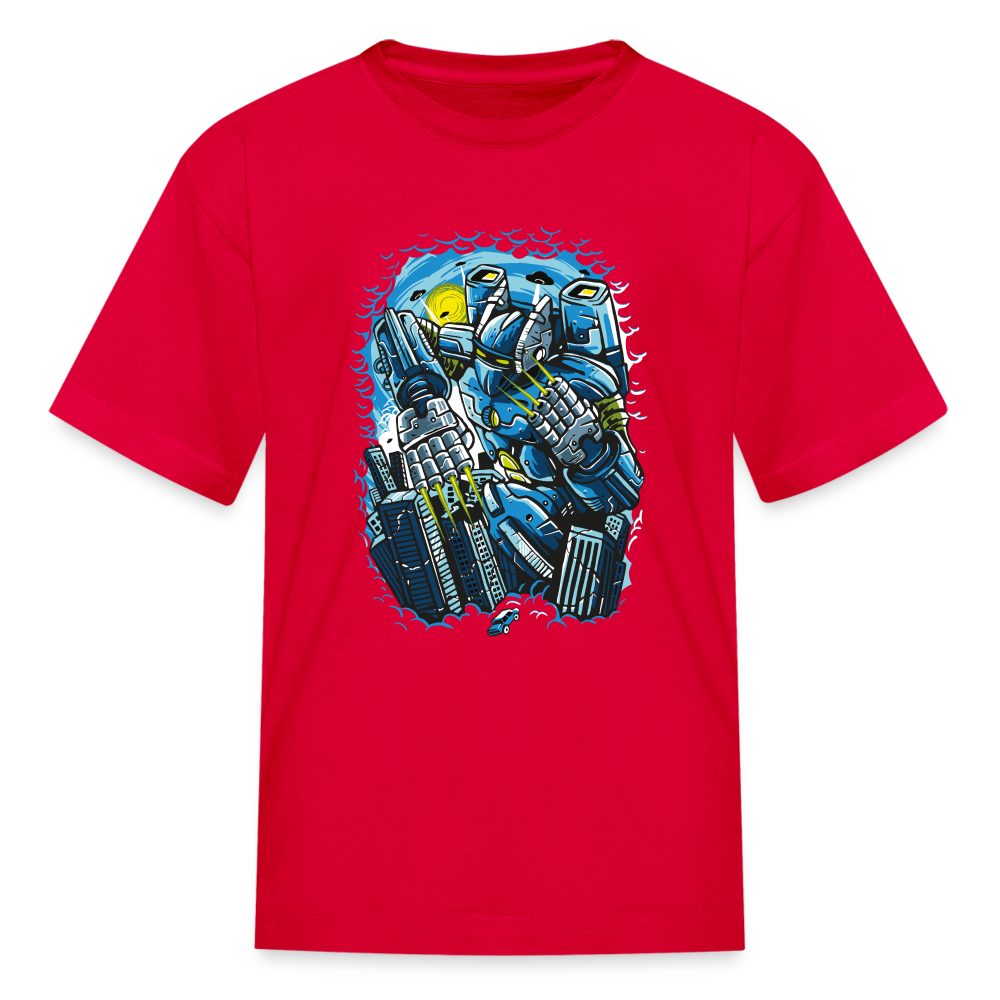 Giant Robot Kids' T-Shirt - red