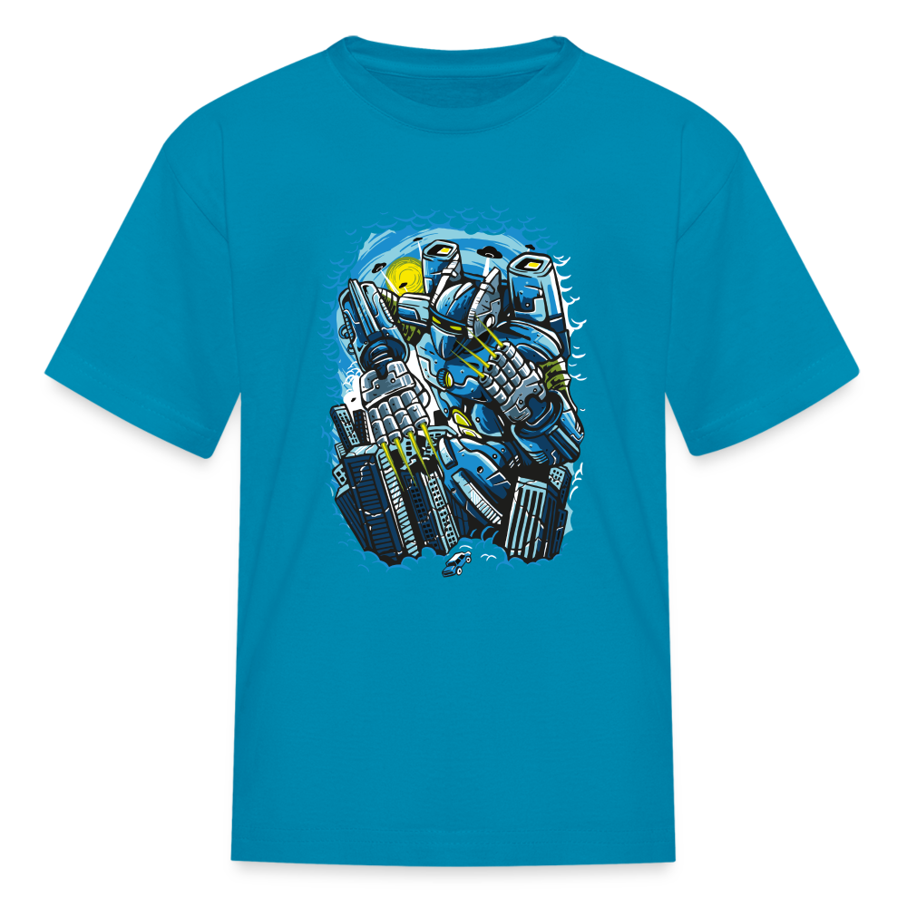 Giant Robot Kids' T-Shirt - turquoise