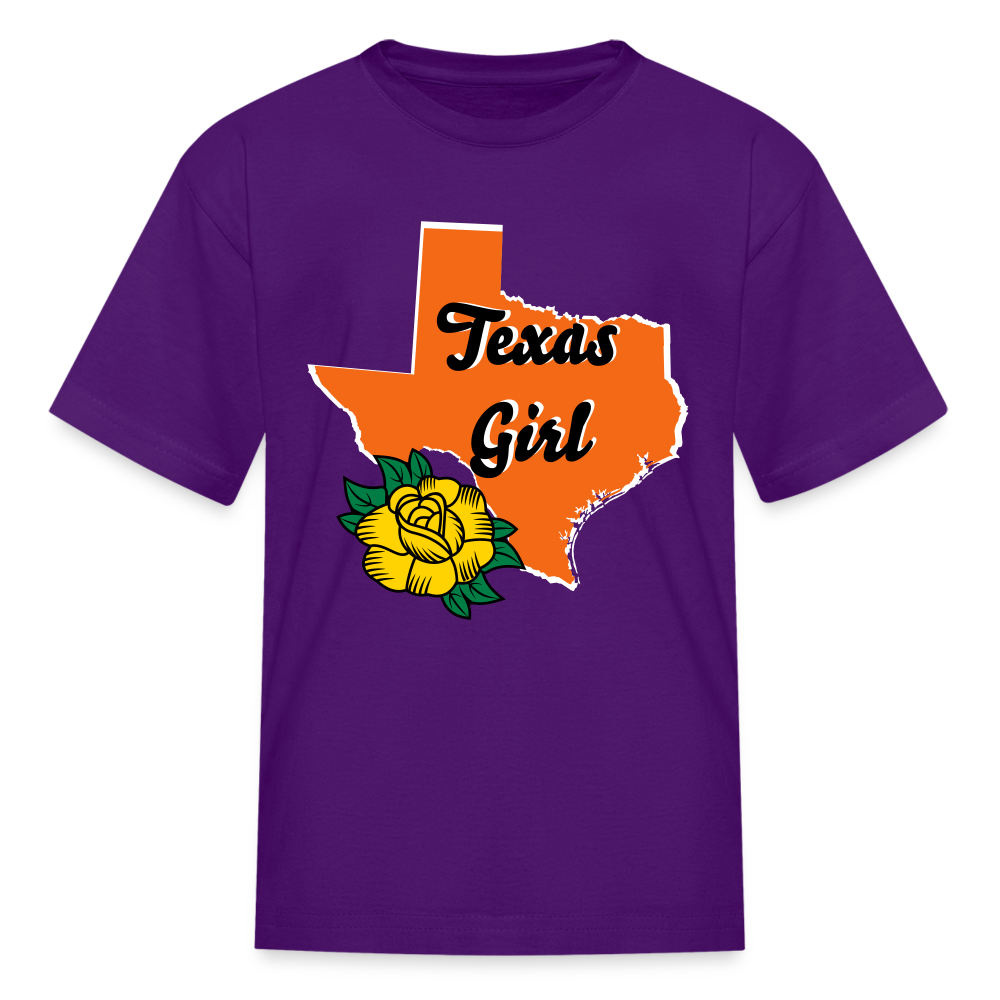 Texas Girl Kids' T-Shirt - purple