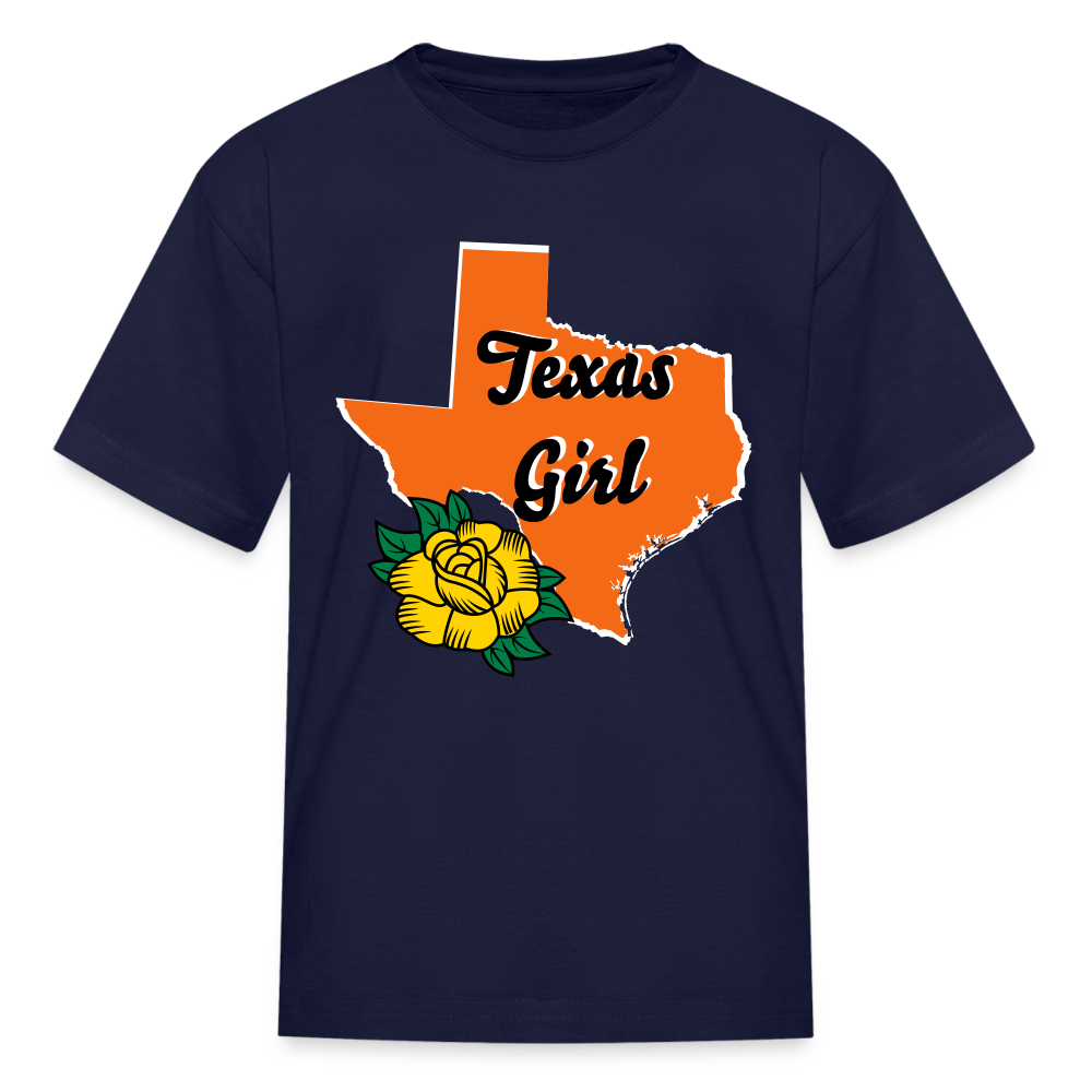 Texas Girl Kids' T-Shirt - navy