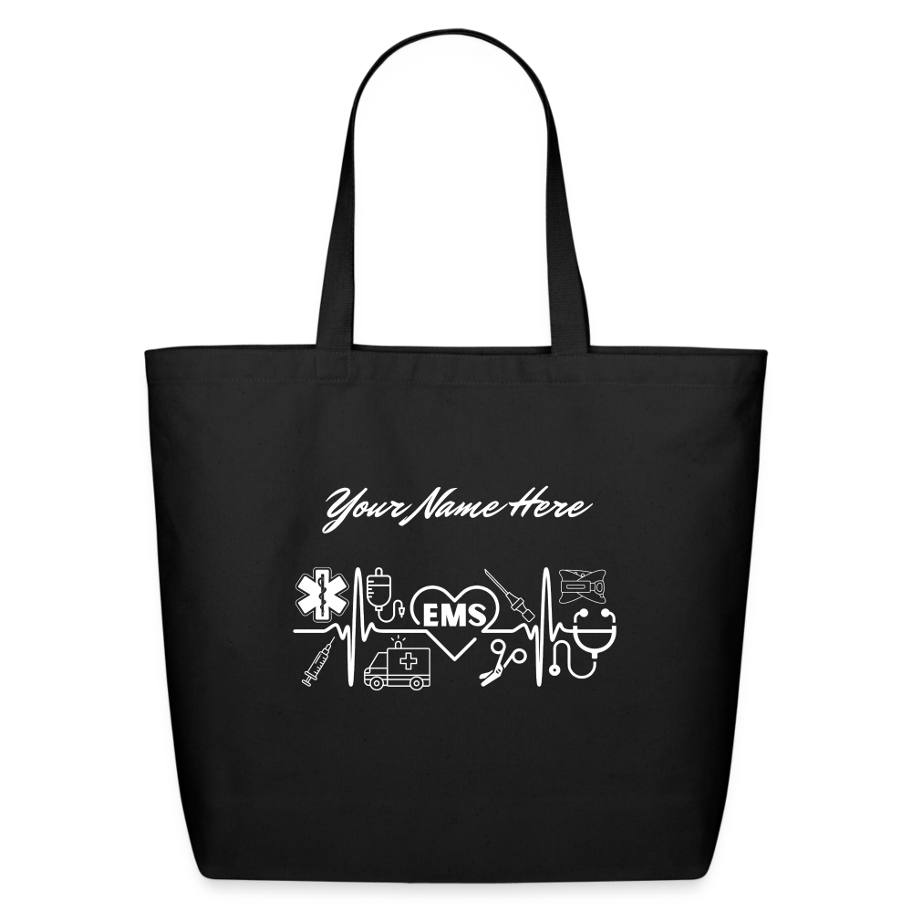 Customizable EMS Eco-Friendly Cotton Tote - black