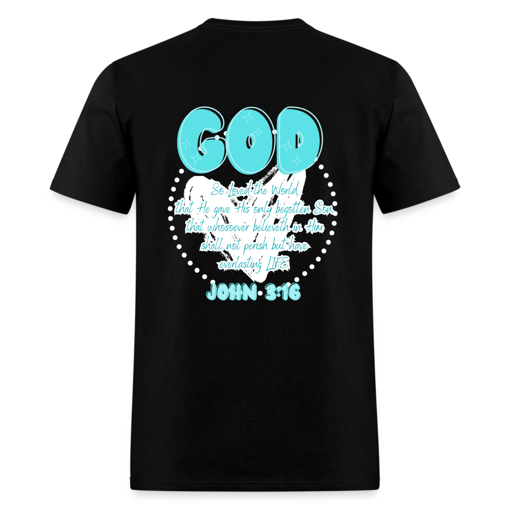John 3:16 T-Shirt - black