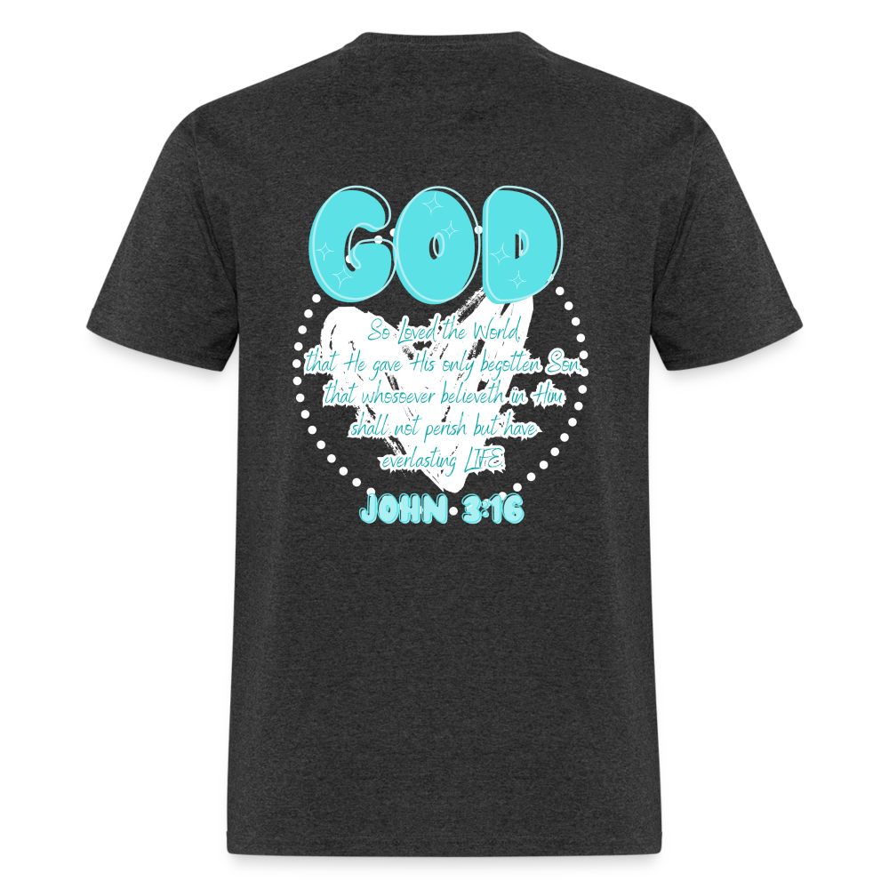 John 3:16 T-Shirt - heather black