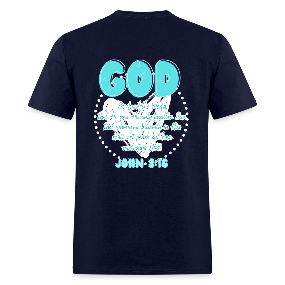 John 3:16 T-Shirt - navy