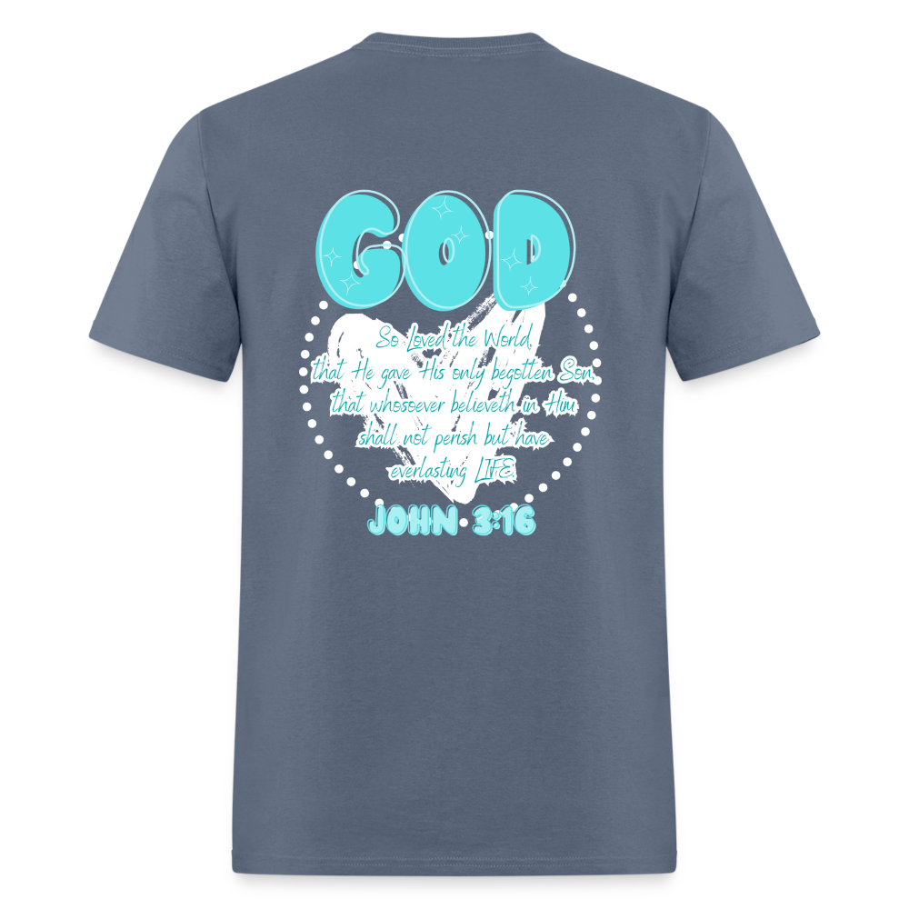 John 3:16 T-Shirt - denim