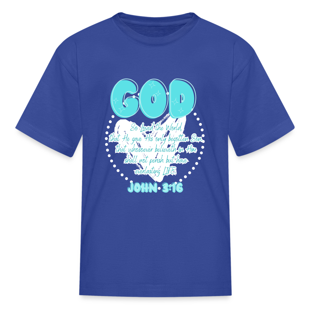 John 3:16 Kids' T-Shirt - royal blue