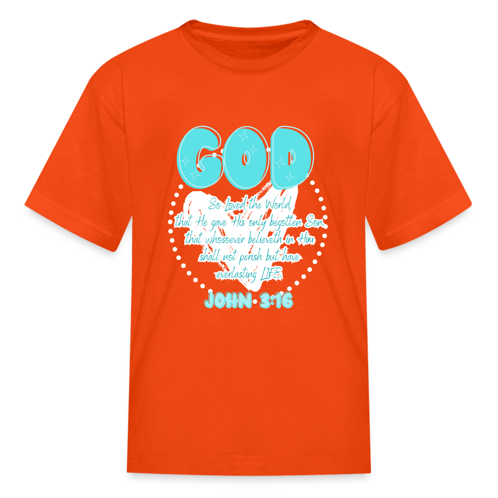 John 3:16 Kids' T-Shirt - orange