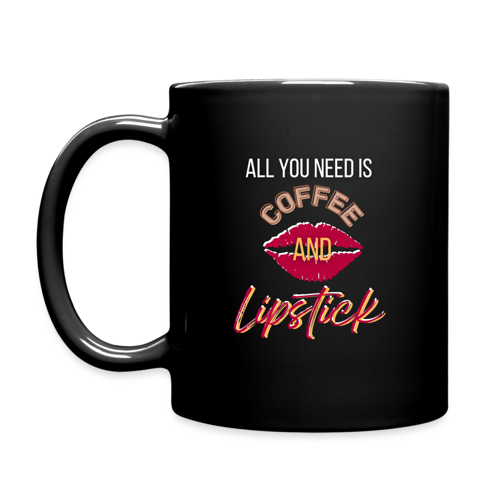 Coffee and Lipstick Promo Full Color Mug - black