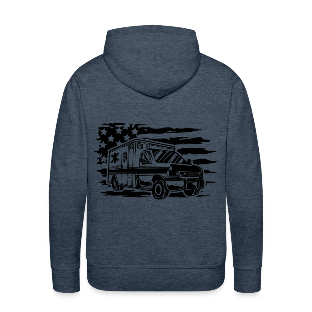 Americana Ambo Premium Hoodie - heather denim