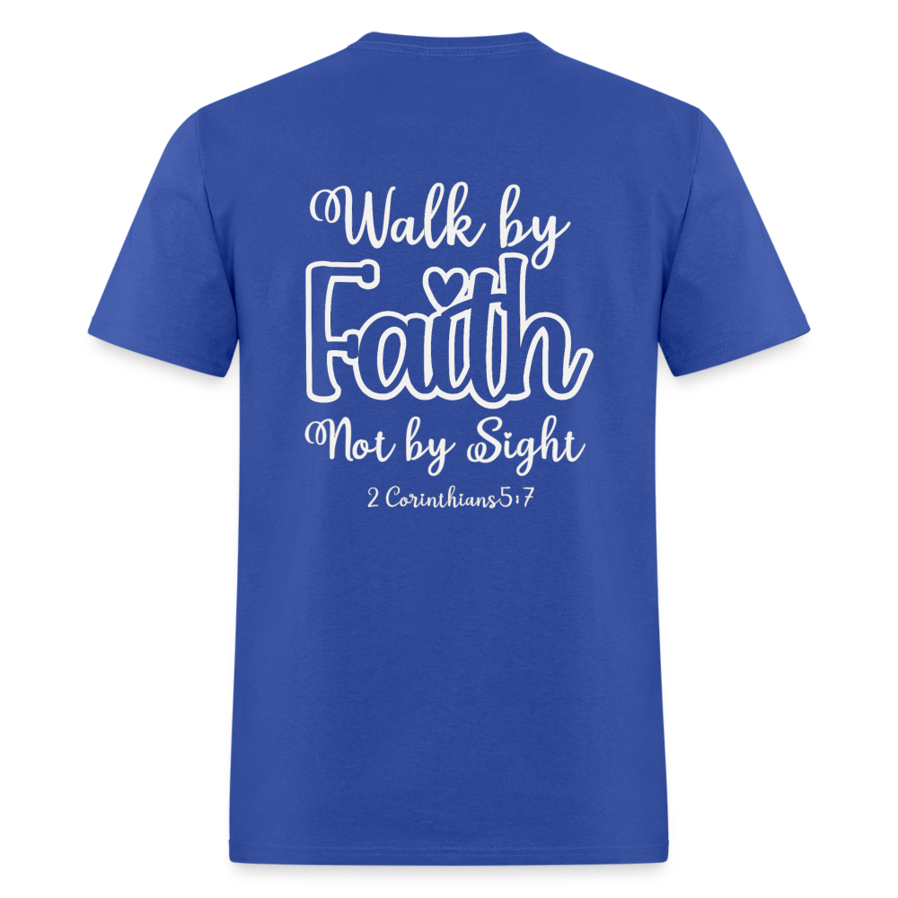 2 Cor 5:7 Classic T-Shirt - royal blue