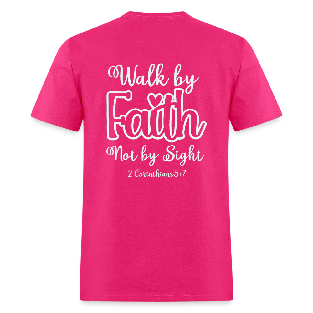 2 Cor 5:7 Classic T-Shirt - fuchsia