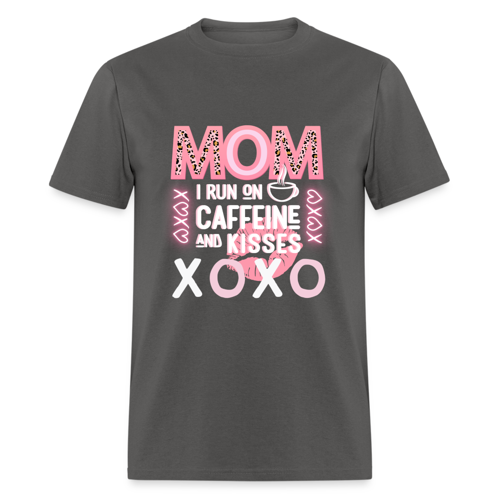 Mom Caff & Kisses Classic T-Shirt - charcoal