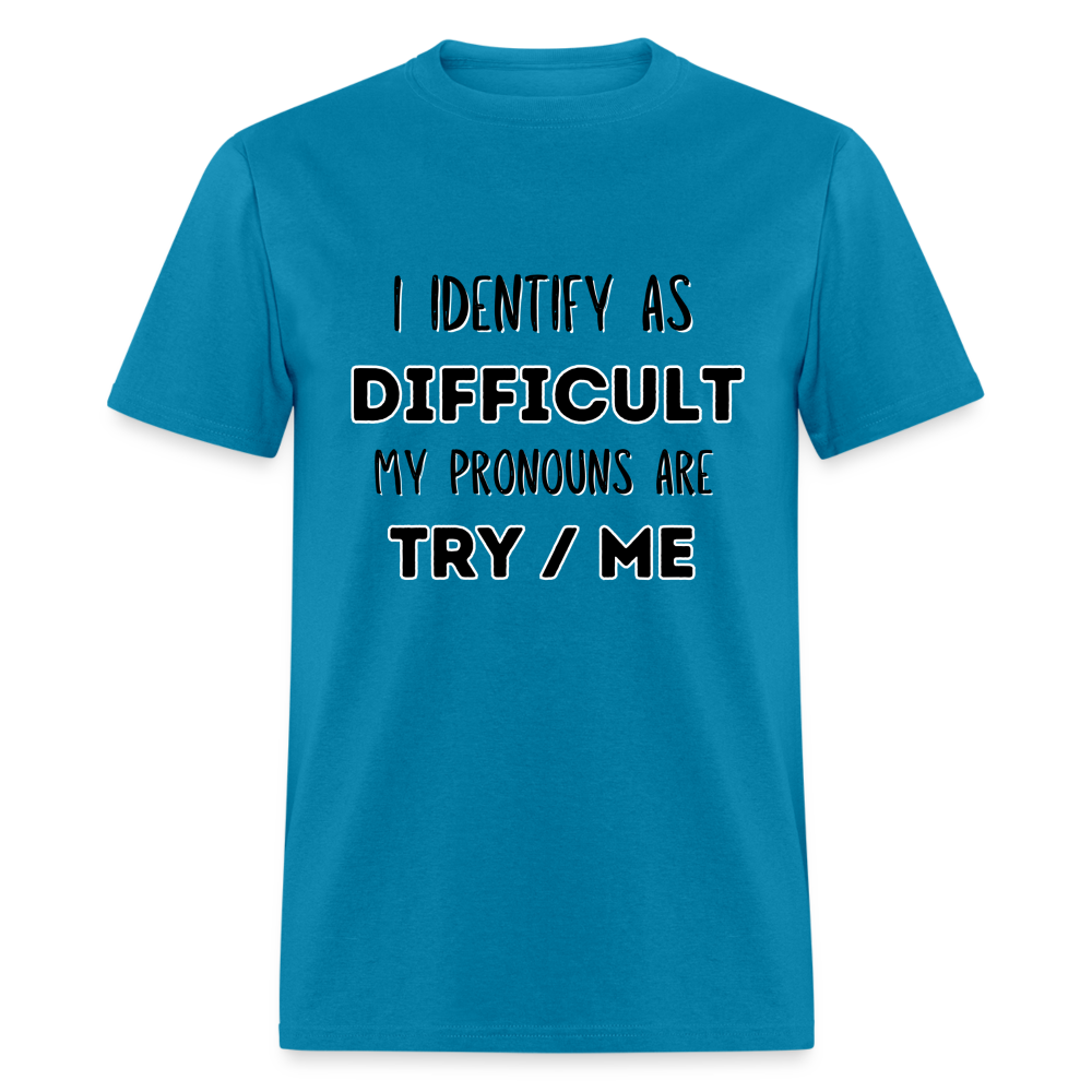 Difficult Classic T-Shirt - turquoise