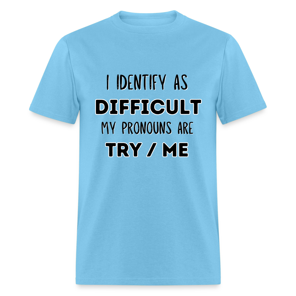 Difficult Classic T-Shirt - aquatic blue