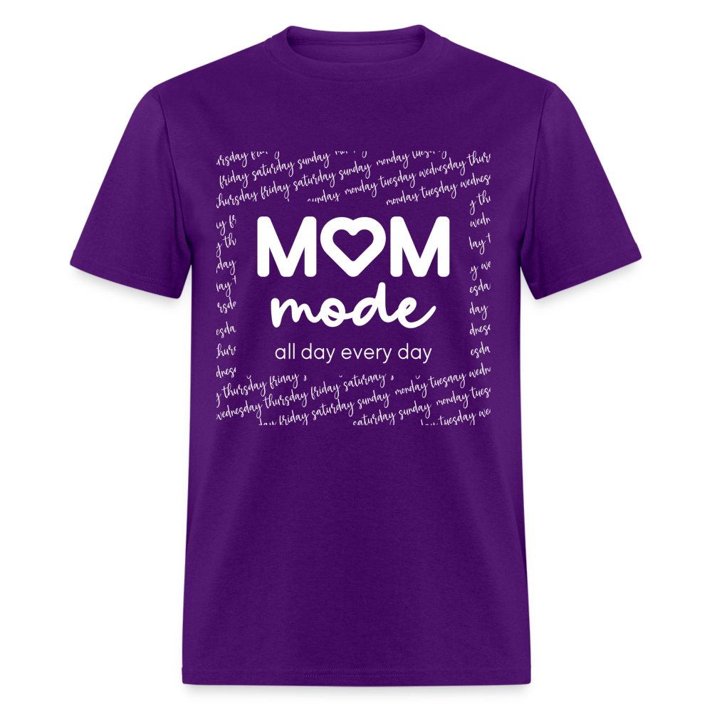 Mom Mode Classic T-Shirt - purple