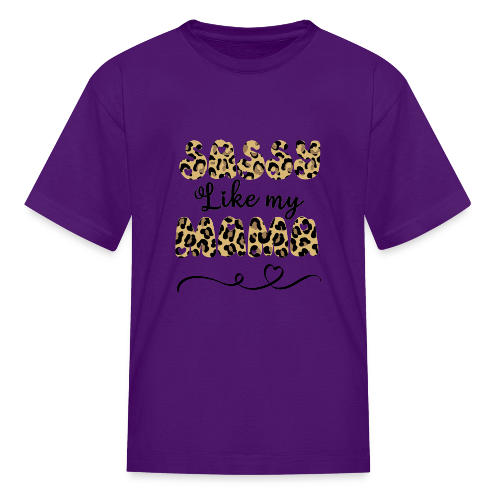 Sassy Like My Mama Kids' T-Shirt - purple