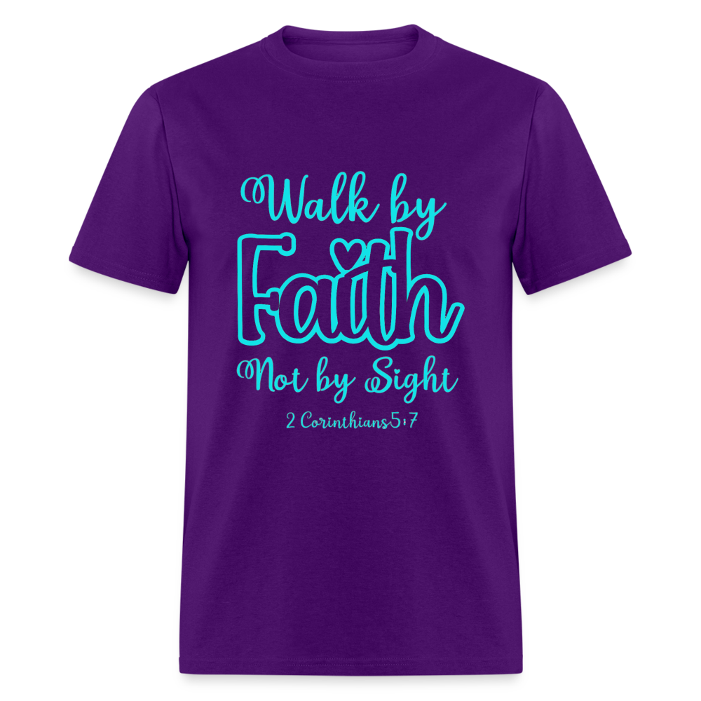 Walk by Faith Turquoise Classic T-Shirt - purple