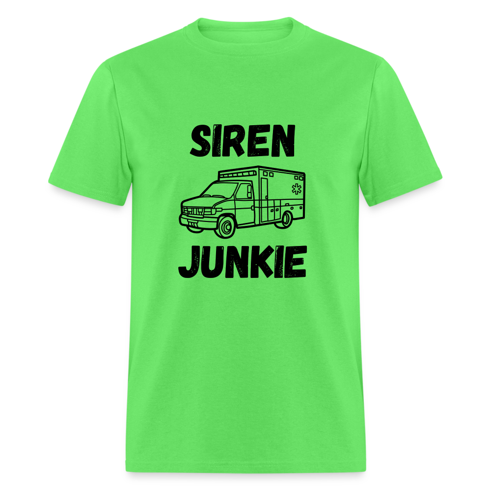 Siren Junkie Black Classic T-Shirt - kiwi