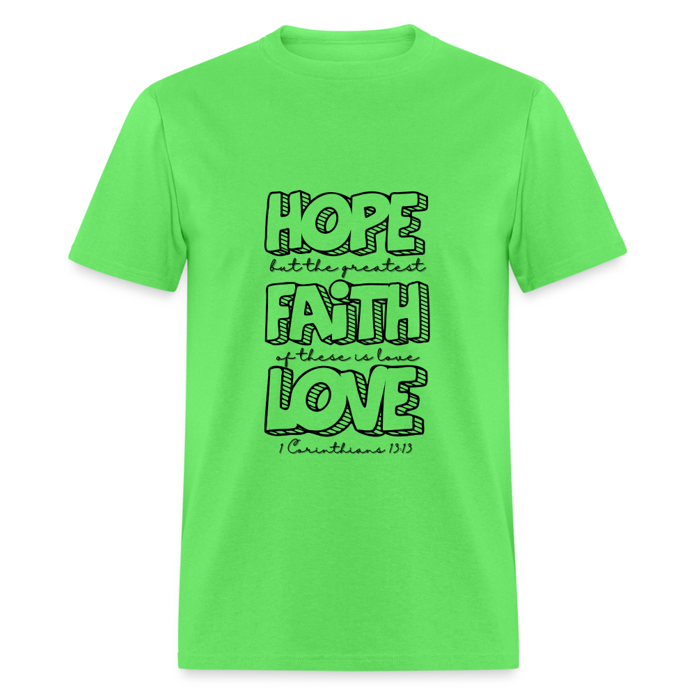 1 Cor 13:13 Unisex Classic T-Shirt - kiwi