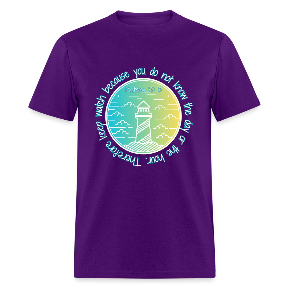 Matt 25:13 T-Shirt - purple