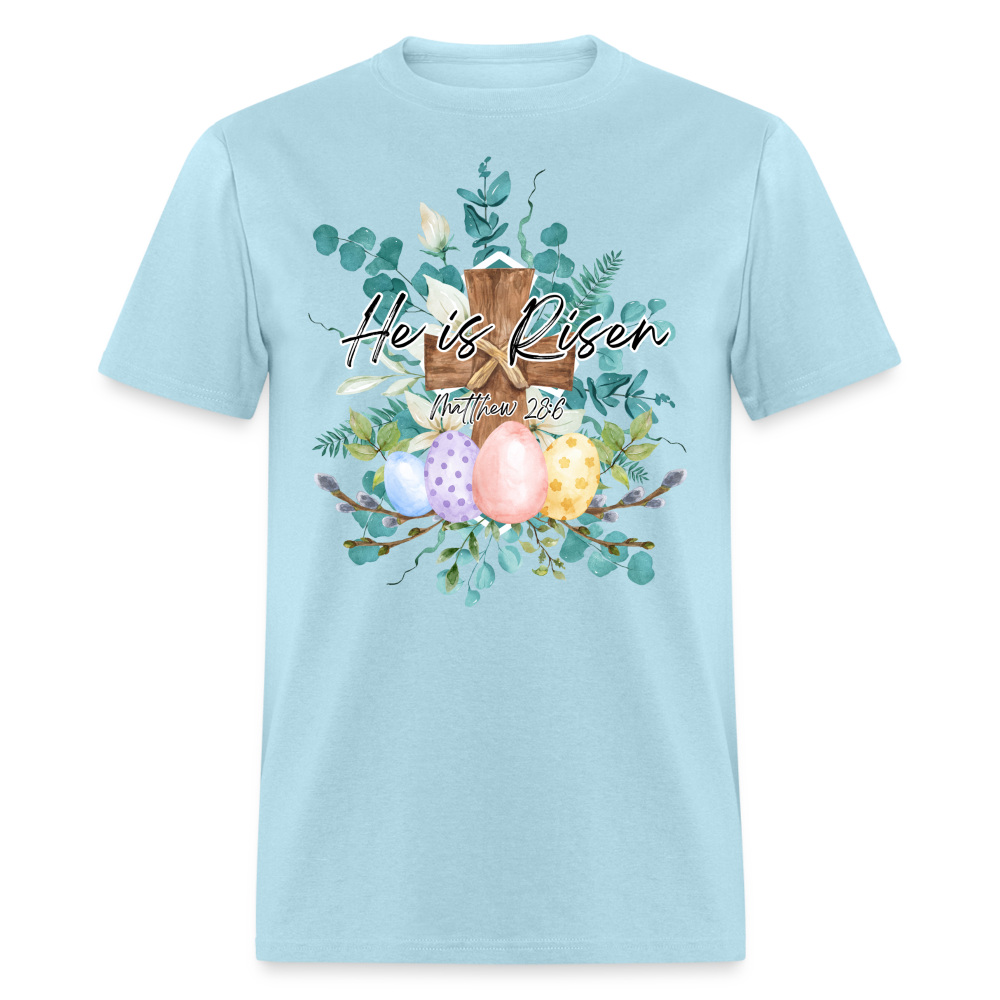 He is Risen Easter Eggs Classic T-Shirt - powder blue