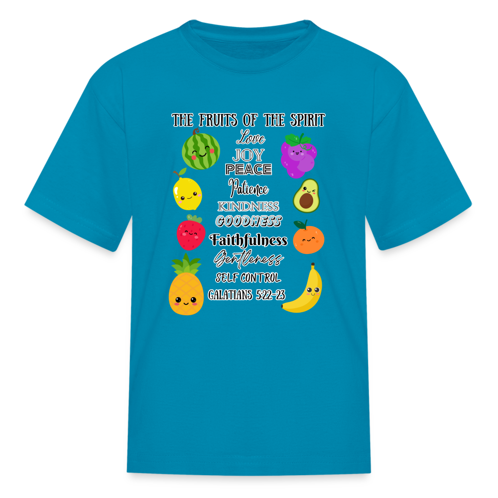 Gal 5:22-23 Kids' T-Shirt - turquoise