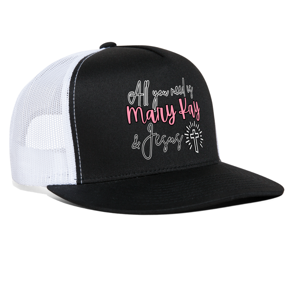 Mary Kay & Jesus Trucker Cap - black/white