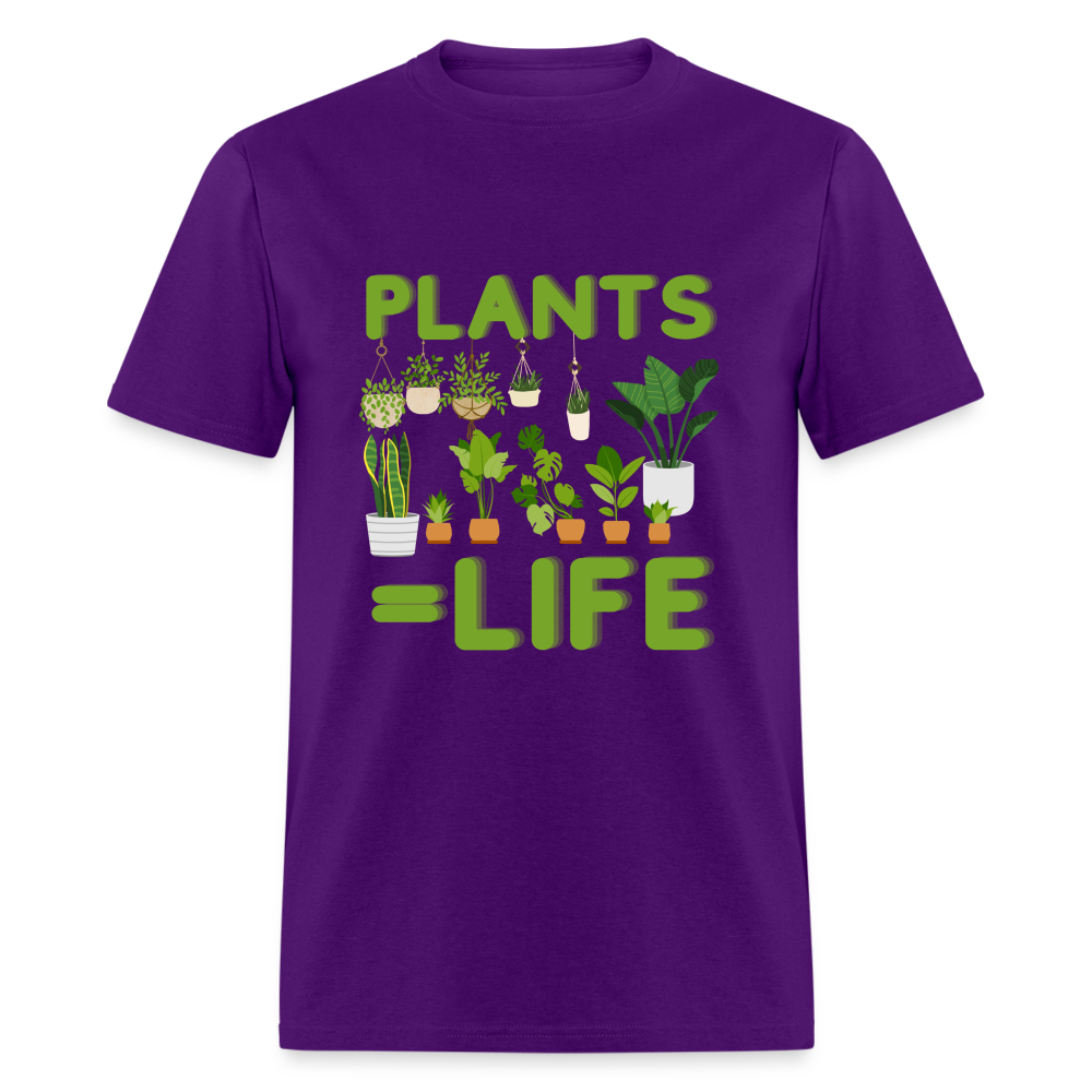 Plants=Life Classic T-Shirt - purple
