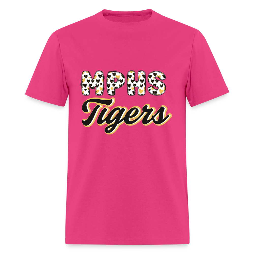 MPHS Black and Gold Love  T-Shirt | GILDAN 5000 - fuchsia