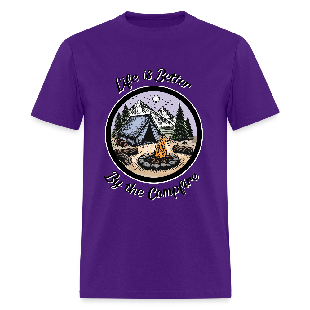 By The Campfire T-Shirt | GILDAN 5000 - purple
