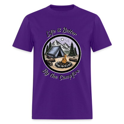 By The Campfire T-Shirt | GILDAN 5000 - purple