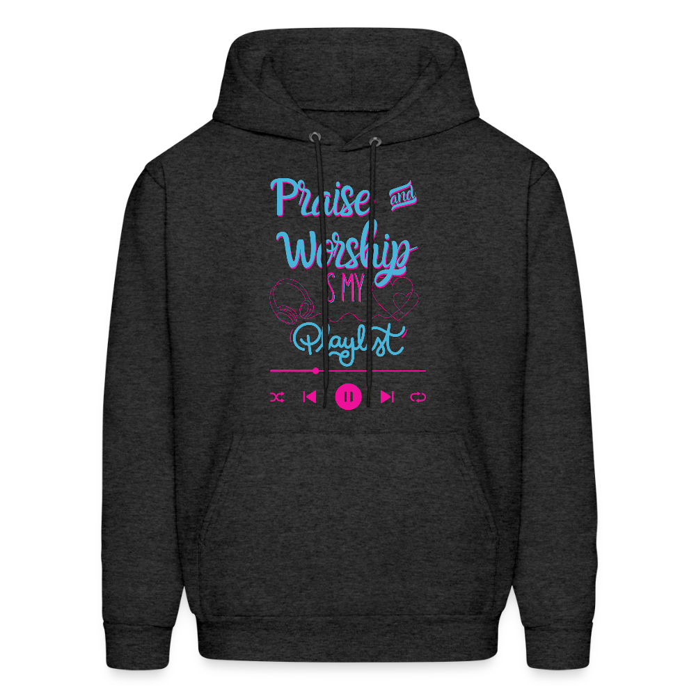 Praise and Worship Playlist Hoodie - charcoal grey