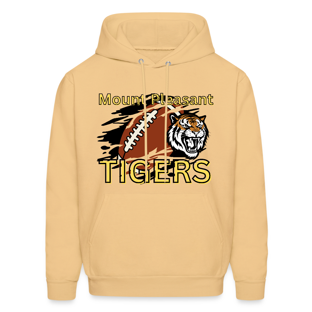 MP Tigers Football Men's Hoodie - light gold 