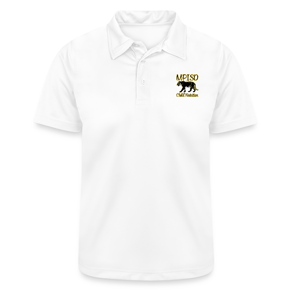 MPISD Child Nutrition Tiger Unisex Command Snag Protection Polo - white