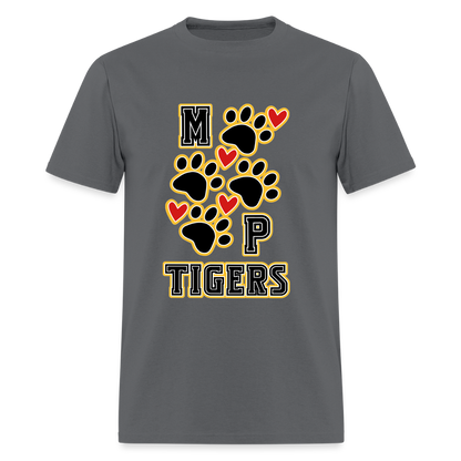 MP Tiger Heart & Sole T-Shirt | GILDAN 5000 - charcoal