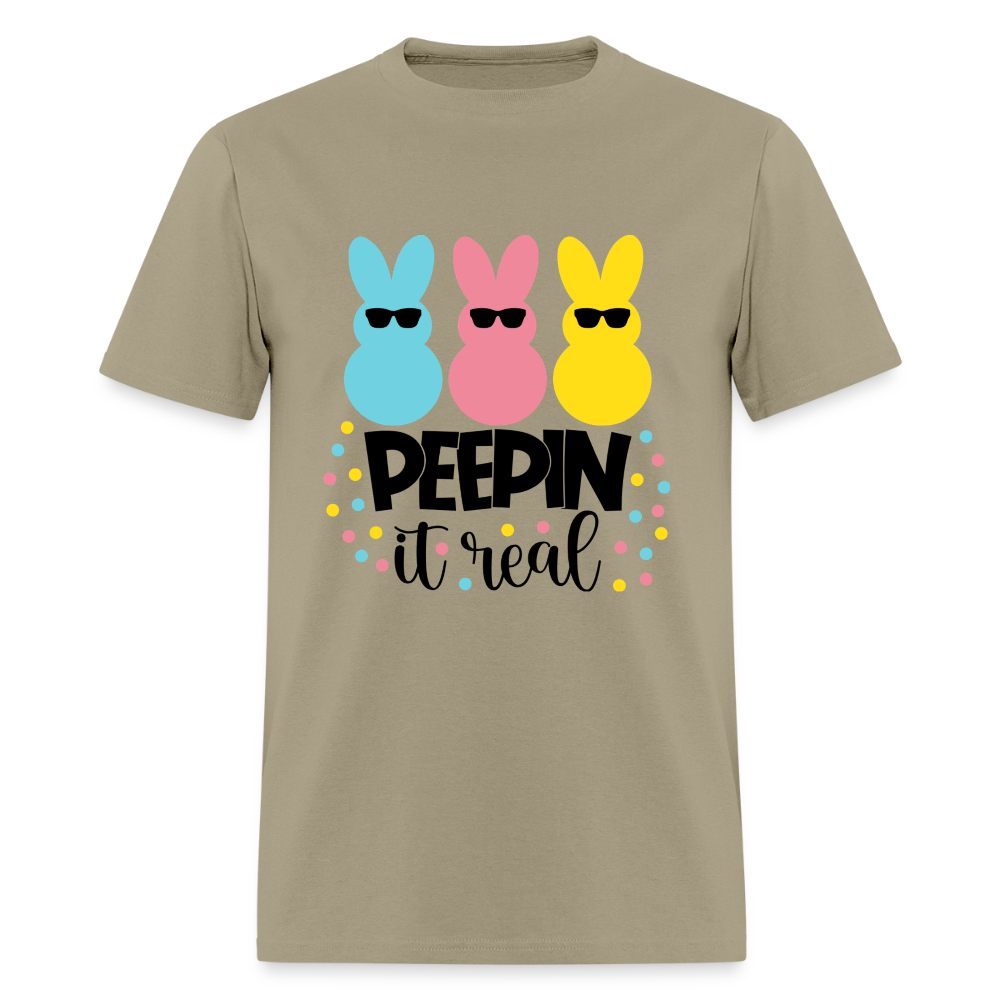 Peepin it real T-Shirt | GILDAN 5000 - khaki