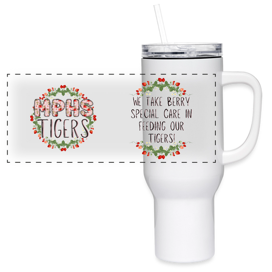MPHS Berry Special Care 40 oz Travel Tumbler - white